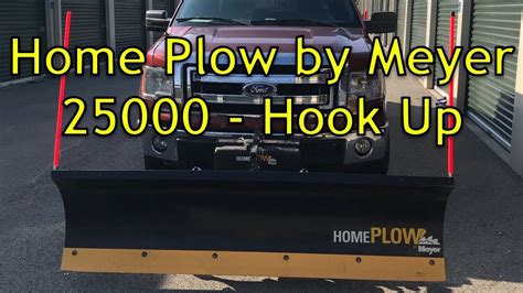 meyer snow plow hook up